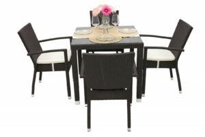 Kerti rattan szerelvény NAPOLI I 1 + 4 (Brown)