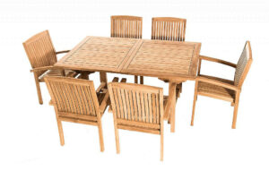 Teak kerti elrendezés TWIN 1 + 6