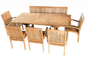 Teak kerti elrendezés TWIN 1 + 5 + 1