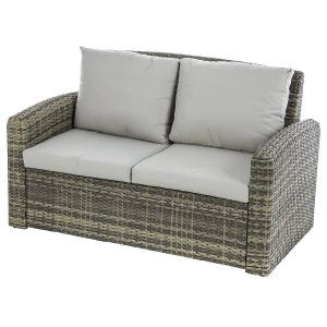 Rattan pad 2 fő részére SANTORINI (barna)