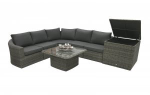 Rattan moduláris szett BORNEO 5 személyes (szürke)