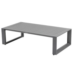 Alumínium asztal 130x70 cm MADRID (antracit)