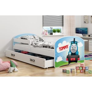 Gyerekágy LUKI 1 160x80 cm Fehér Tommy BMS