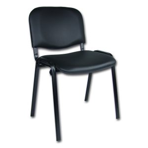 Konferenciaszék ISO ökobőr Fekete D1 EKO Mazur