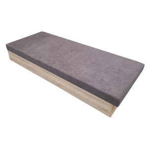 Ágy Silver A90 - 90x200  Piros Sonoma tölgy Graja